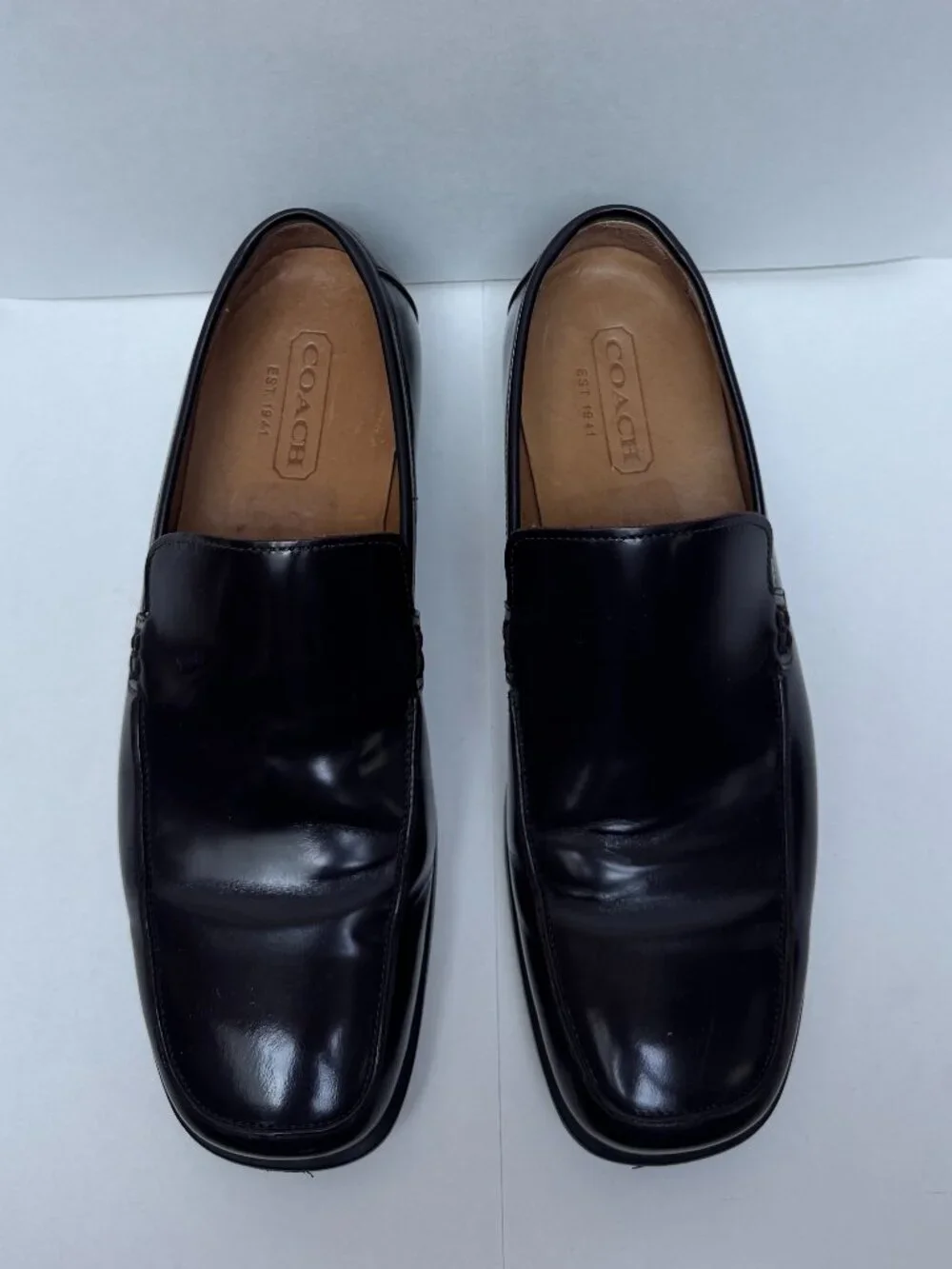Vintage Coach Jerry Moc-Toe Men's Loafer Dark Brown Del Mar Calfskin Leather
